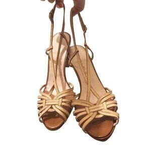 PARIS PARALLELE STRAPPY SANDALS Beige 9.5-10